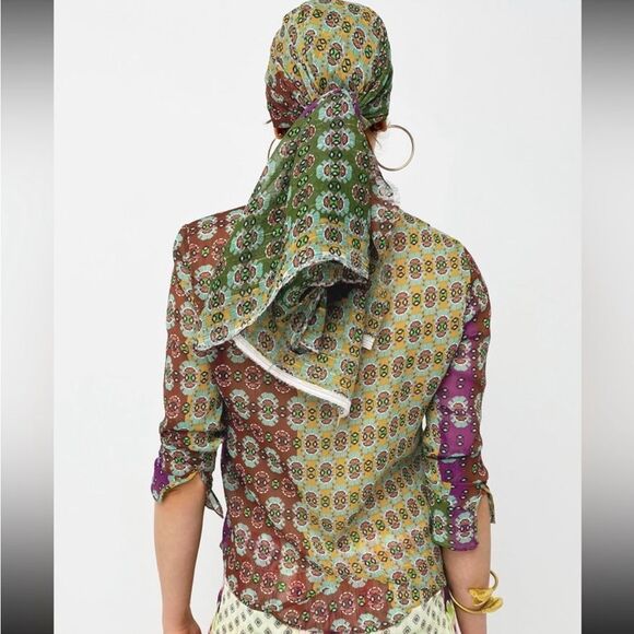 Zara Bohemian Print Top - Picture 3 of 13